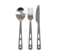 Lifeventure, Titanium Cutlery Set Unisex, Silver, One Size