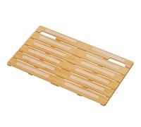 Lifewit 1 Pezzi Pedana Doccia Bambù 59 X 35 cm Tappetino da Bagno, Tappeto Legno Tappetino Doccia Antiscivolo per la Doccia, Asciugatura Rapida per Vasca da Bagno Sauna Spa Piscina, Legno, Naturale