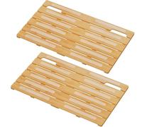 Lifewit 1 Pezzi Pedana Doccia Bambù 59 X 35 cm Tappetino da Bagno, Tappeto Legno Tappetino Doccia Antiscivolo per la Doccia, Asciugatura Rapida per Vasca da Bagno Sauna Spa Piscina, Legno