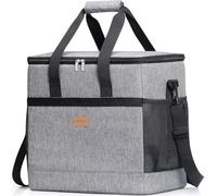 Lifewit Borsa Frigo 40L, Borse Termica Morbida per Surgelati, Grande Borsetta Termiche Porta Pranzo per Uomini e Donne, Cooler Bag per Mare, Spiaggia, Viaggio, Campeggio, Barbecue, Grigio