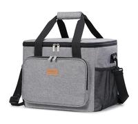 Lifewit Borsa Termica Porta Pranzo 24L(40 Lattine), Borsa Frigo Grande Uomo e Donna, Frigoriferi da Campeggio Portatile, Cooler Bag per Pranzo Ufficio/Viaggio/Spiaggia/Scuola, Grigio