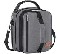 Lifewit Borsa Termica Porta Pranzo, Borsa Termica Portatile Espandibile con Tracolle e 2 Borse Termiche, per Donne e Uomini, per Lavoro e Scuola, 6.5L, Grigio