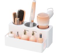 Lifewit Porta Phon, Porta Piastra per Capelli, Porta Spazzolino Elettrico e Dentifricio, Organizer Portaoggetti Plastica, Scatola Organizzatore per Hotel, Bagno, Soggiorno, Barbiere, Bianco