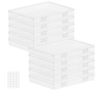 Lifewit Scatola Portafoto 5R, 10 Scatola Foto Interna 13 x 18 cm, Organizer Foto, Scatole Plastica Organizer con Coperchio, Scatoline Trasparenti, Contenitore Plastica Lego, Porta Minuteria