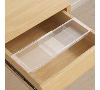 Lifewit Vassoi scorrevoli per cassetti per trucchi con inserti, divisorio espandibile per cassetti da scrivania, lunghezza 35,5-55,9 cm, altezza 4,6 cm, vassoio organizer in plastica per vanità, bagno