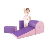 LIFEZEAL Blocchi morbidi per arrampicata e scivolo, blocchi in schiuma PU & EPE per bambini, mattoncini giganti, multicolore, per cameretta dei bambini e asilo (stile 1)