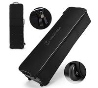 LIFEZEAL Borsa da viaggio da golf con ruote, borsa da aeroplano da golf, custodia da viaggio pieghevole in Oxford resistente all'usura e impermeabile