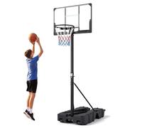 LIFEZEAL canestro basket esterno Altezza Regolabile 230-305 cm, canestro da basket Portatile con Ruote, Base Riempibile, Tabellone in PC, per Esterno, Interno, per Adulti Professionale