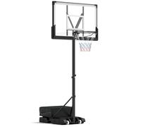 LIFEZEAL Cesto Basket, Regolabile in Altezza, 125-305 cm, Canestro Portatile da Basket, con Tabellone e Retina, Pallacanestro Sportivo da Esterno, con Ruote e Borsa, per Bambini e Adulti