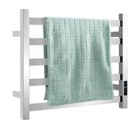 LIFEZEAL Scaldasalviette Elettrico Bagno, Termoarredo Elettrico Bagno, Termosifone Elettrico da Parete, con Timer 1-8 Ore, 30-60℃, 140W, Asciugatura Rapida, Scalda Salviette in Acciaio Inossidabile