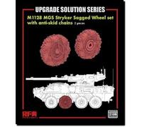 Liffield - Set di ruote trasformabili a peso autopeso, modello 1/35 M1128 Striker MGS (catena antiscivolo attaccata), parti in plastica modello RFM2109 (veicoli da combattimento)