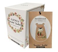 LIFFLY Confezione da 14 sacchetti profumati al legno di sandalo, per cassetti e armadi, regalo di Natale, 15 profumi opzionali