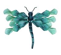 Liffy Decorazione da parete in metallo a forma di libellula da giardino, sculture artistiche da appendere per patio, recinzione, soggiorno, camera da letto, idea regalo, 35,6 cm
