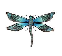 LIFFY Decorazioni per esterni in metallo con libellula da parete Decorazioni per esterni da appendere per giardino, soggiorno, camera da letto