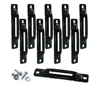 lifgarfe 10pcs E-Track Single Slot Tie Downs E-Track Single Strap Tie Down Anchors Used as Tie Down Anchor Point for Trailers,Pickups,Vans,Trucks