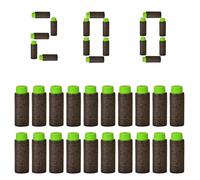 Lififun 200 freccette morbide a mezza lunghezza, compatibili con Dart Zone, Adventure, Nerf, Worker, per fucili in schiuma e pistole giocattolo, accurate, 1,2 g, 14+ rosso (nero)