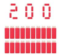 Lififun 200 freccette morbide a mezza lunghezza, compatibili con Dart Zone, Adventure, Nerf, Worker, per fucili in schiuma e pistole giocattolo, accurate, 1,2 g, 14+ rosso (rosso luminoso)