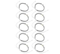 LIFKICH 10 Pezzi Bracciale Calcio Intrecciato a Mano Lega di Zinco e Corda | Tema Calcistico Vivace, Texture Tridimensionale e Pallone in Rilievo, Adatto a Ragazzi e Uomini
