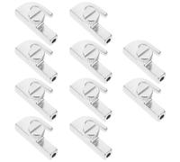 LIFKICH 10 Pezzi Set 10 Ganci Regolabili per Binari da Galleria in Acciaio Inossidabile, Ganci per Appendere Quadri Cavi 1-2 Mm, Soluzione di Sospensione per Mostre, Uffici e Uso Domestico