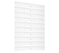 LIFKICH 10 Pezzi Set da 10 Righelli Dritti in Plastica Trasparente 15 Cm con Numeri Grandi e Bordo Ondulato, Righello di Misurazione per Studenti e Ufficio, Strumento Protettivo la Vista e