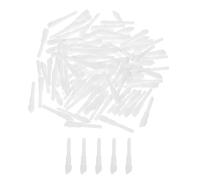LIFKICH 100 Pezzi Ricambi Punte di Pennarelli Punta Sottile in Nylon Bianco, Set per Pennarelli Acquerello per Scrittori e Disegnatori