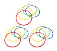 LIFKICH 12 Pezzi Allenamento Calcio in Plastica Pp, Rotondo, Portatile | Esercizi in Palestra e Campo, Colore per Drill, Uso Ripetuto, Adatti a Maestri PE