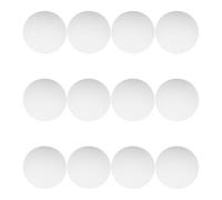 LIFKICH 12 Pezzi Paracolpi in Silicone Bianco Autoadesivo per Maniglia | Assorbimento Urti, Attenua , Protegge Pareti, per Zone Giorno e Camere da Letto