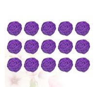 LIFKICH 15 Pezzi Palline Decorative in Plastica Porpora da 5cm, Sfere di Vite Appese Creative e Semplici per Decorazioni Casa, Ristorante e Bar