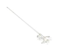 LIFKICH 1pezzi Forcina per Capelli Cinese Forma di Fiore Perline Argento Bastoncino per Capelli da Donna Elegante Accessorio per Retro