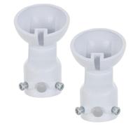 LIFKICH 2 adattatori per ventilatore a soffitto, acciaio bianco, 2 pezzi, per soffitti inclinati fino a 45°, per esterni e soffitto a Stili multipli