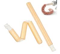 LIFKICH 2 Pezzi di Budello Naturale per Salsiccia in Collagene, Lunghezza Adatta per Diverse Tipologie di Wurstel, Accessorio da Cucina fare Salsicce Fatto in Casa