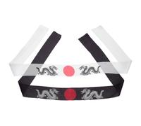 LIFKICH 2 pezzi Fascia Sportiva Giapponese per Karate e Chef Sushi Accessorio Versatile per Allenamento Cosplay e Cucina Fascia Testa Antisudore Resistente al Colore