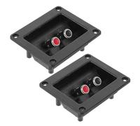 LIFKICH 2 Pezzi Piastra Terminale per Altoparlanti Connettori a Molla, Tazze Terminali per Subwoofer Morsetti a Sgancio Rapido, Accessori Audio Fai da Te per Home Theater e Impianti