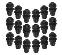 LIFKICH 20 Pezzi Connettore Rapido in Plastica Nera, Compatibile di Irrigazione e Irrigatori a Goccia per Irrigazione da Giardino per per Esterno e Giardinaggio