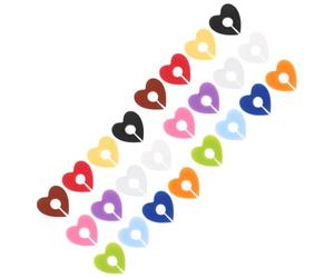 LIFKICH 24 Pezzi Silicone a Cuore Segnabicchieri per Calici da Vino | Riutilizzabili e Lavabili, Presa Antiscivolo, senza Residui, Decorazione per Riunioni in Famiglia