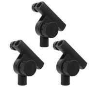 LIFKICH 3 Pezzi Adattatore Microfono a T Rotante 3/8 per Aste e Crossbar | Controllo Preciso della Posizione, Montaggio Rapido, Smontaggio Semplice, Nero, per Karaoke e Conferenze