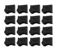 LIFKICH 30 Pezzi Chiudi Magnetico in Plastica Nera per Armadio e Credenza | Chiusura Magnete Integrato, Slot di Blocco, Angoli Arrotondati, Superficie Liscia senza Bave