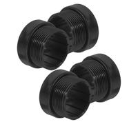 LIFKICH 4 Pezzi Adattatore Stabilizzatore Manicotto Filettato per | Plastica Nera, Installazione Manuale Semplice, Riduce L’oscillazione, per Basi e Pali da Patio