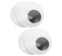 LIFKICH 4 Pezzi Occhi Mobili Giganti Autoadesivi per Lavoretti Creativi 150 | Plastica e Carta, Disco Interno Flessibile, Movimento Realistico, Resistenti allo Sbiadimento, Adesivi