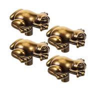 LIFKICH 4 Pezzi Pomelli per Lega di Zinco Forma di Rana da Maniglie Vintage per Armadi e Comò Decorazione Classica per Mobili Resistenti e Adatti Varie Stanze