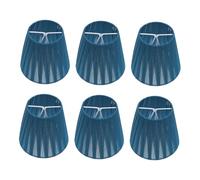 LIFKICH 6 pezzi Paralumi Clip in Tessuto Nordic Blu Coprilampada Eleganti e Resistenti per Plafoniere Lampade Sospensione e Applique Decorazione Abitazione Contemporanea e Protezione Luce