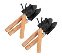 LIFKICH 6 Pezzi Piccoli Attrezzi da Giardinaggio Strumenti Leggeri con Mini Pala e Forca per Cura Piante da Interno per Fioriere e Contenitori da Giardino