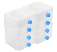 LIFKICH 8 Pezzi Box di Ghiaccio Bianco in Pe per Raffreddatori Domestici, Design Quadrato Sigillato e Anti-perdita, per Festa Estiva e Circolazione Aria Fredda Prolungata