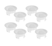 LIFKICH 8 Pezzi Coperchio per Caraffa D'acqua in Plastica Bianco, Facile da Pulire e Anti-perdita, Adatto per Caraffe e Distributori di Bevande in Cucina Domestica