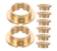 LIFKICH 8 Pezzi Dadi Testa Tonda Incassata per Meccanismo Orologio Quarzo Connessione Stabile e Silenziosa Accessori Ricambio per Orologi da Parete Fai da Te Finitura Elegante Dorata