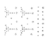 LIFKICH Adesivi per Viso Gemme e Perle Effetto Gioiello, Resina e Plastico, 1 Foglio, Resistenti All'uso e Versatili per Trucco e Decorazioni Corpo
