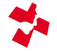 LIFKICH Adesivo Pvc Rosso Croce di Primo Intervento Autoadesivo per Cassetta in Comunità e Luoghi di Urgenza