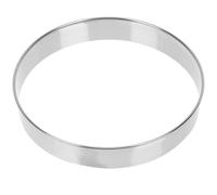 LIFKICH Anello per Pizza Riutilizzabile in Acciaio Inox, Argento | Superficie Liscia, Resistente al Calore E'usura, Facile da Pulire, per Cucina e Pasticceria