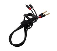 LIFKICH Audio Stereo con Connettori Placcati e in Alluminio Audio Dual Maschio Doppio Jack Trasmissione Stabile e Qualità Sonora Migliorata