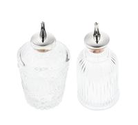 LIFKICH Bottiglie di Vetro e Conservazione, Design Semplice e Aspetto 2 in Giapponese Retro Tappo Fine, Contenitori Decorativi per Amaro per Cocktail
